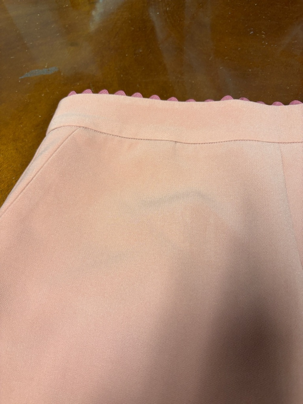 English Factory Coral Scalloped High-Waist Shorts - Picture 2 of 6